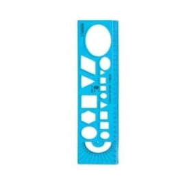 *62750 SABLON VONALZÓ OPTIMA kék 30cm 53046