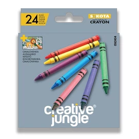 *62824 ZSIRKRÉTA 24 SAKO Creatíve Jungle Grey  ajándék kifestővel