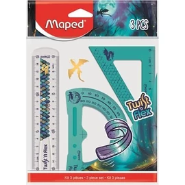 *62943 VONALZÓ készlet 3db MAPED "Dragon sárkány" müa. mini törhetetlen