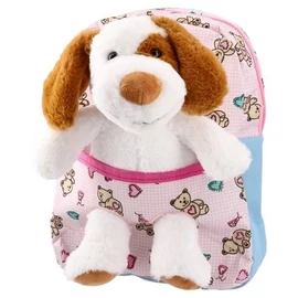 *63051 HÁTITÁSKA ovis SAZIO plüss kutyás pink 100717