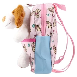 *63051 HÁTITÁSKA ovis SAZIO plüss kutyás pink 100717