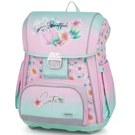 *63398 Iskolatáska szett OXI BAG PRÉMIUM 3db-os Flowers táska+tollt.+tzsák. 0-90225