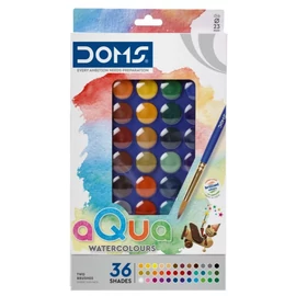 *63408 VÍZFESTÉK 36 kisgombos 23mm DOMS+2 ecset 80556