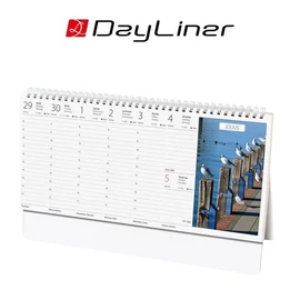 *02974 NAPTÁR asztali KÉPES 2026 Magyarország álló papírtáblás Dayliner 32*15cm