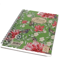 FÜZET spirál A5 PIGNA Nature Flowers vonalas 60l