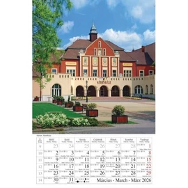 *25155 FALINAPTÁR 2026 Magyar városok CSG spirálozott FN082 21*32cm