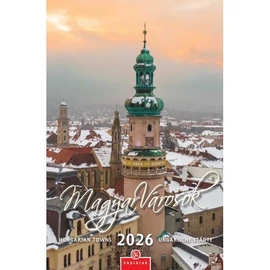 *25155 FALINAPTÁR 2026 Magyar városok CSG spirálozott FN082 21*32cm