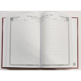 *30516 HATÁRIDŐNAPLÓ 2026 B5 napi Szekszárd varrott Rebel agenda