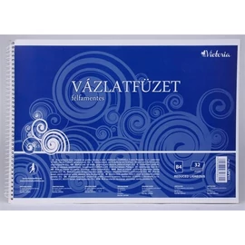 VÁZLATFÜZET B4-32lap famentes VICTORIA