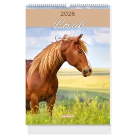 *35967 FALINAPTÁR 2026 Lovak LIZZY B4 spirálozott  23,5*33cm
