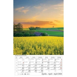 *38723 FALINAPTÁR 2026 Magyar tájak CSG spirálozott FN083  21x32cm