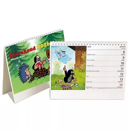 *39068 NAPTÁR asztali KÉPES 2026 midi TopTimer KISVAKOND T0586P álló 24*14,5