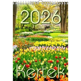 *41305 FALINAPTÁR 2026 Kertek T-Calendar  23*33cm spirálozott