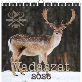 *41309 FALINAPTÁR 2026 Vadászat T-Calendar 33*33cm spirálozott