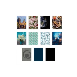 *42141 BANKKÁRTYATARTÓ TOK Herlitz mintás 8zsebes (6betétes) PVC fedéllel álló