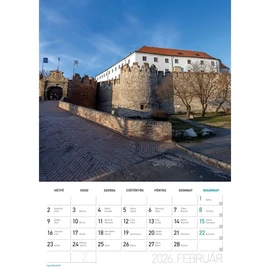 *44106 ALINAPTÁR 2026 Magyar várak és kastélyok LIZZY B4 spirálozott 23,5*33cm
