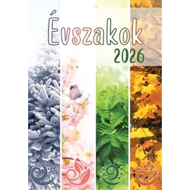 *46077 FALINAPTÁR 2026 Évszakok T-Calendar A4 tűzött