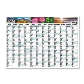 *47746 PLAKÁTNAPTÁR 2026 pd 45*32cm mintás