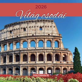 *48306 FALINAPTÁR 2026 táj A világ csodái LIZZY lemez 30*30cm