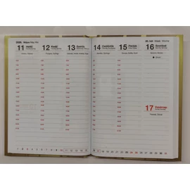 *50577 ZSEBNAPTÁR 2026 7 napos B7 álló T-Calendar
