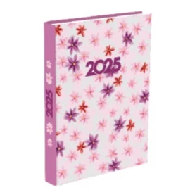 *52718 HATÁRIDŐNAPLÓ 2025 A5 napi T-Calendar mintás  Soft Touch+UV