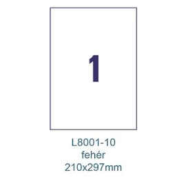 CIMKE Antimikrobiális fólia 210x297mm fehér 10 lapos
