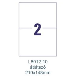 CÍMKE Antimikrobiális fólia 210x148mm átlátszó 10 lapos