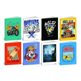 *54291 FÜZET A4 BLASETTI-2 sima 42l 80gr. vegyes mintás