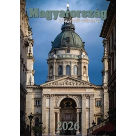 *54543 FALINAPTÁR 2026 Történelmi Magyarország látványosságai T-Calendar A4 tűzött