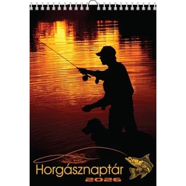*54547 FALINAPTÁR 2026 Horgásznaptár  T-Calendar  23*33cm spirálozott