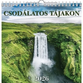 *54552 FALINAPTÁR 2026 Csodálatos tájakon T-Calendar 33*33cm spirálozott