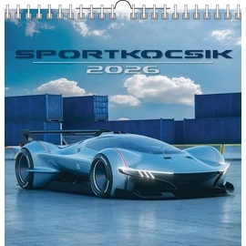 *54557 FALINAPTÁR 2026 Sportkocsik T-Calendar 33*33cm spirálozott