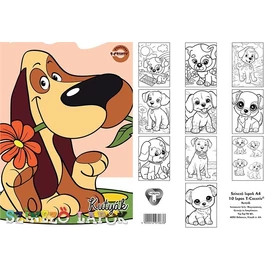 *57414 SZÍNEZŐ LAPOK A4 T-Creatív 10lap/cs. vegyes minta