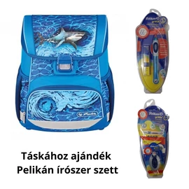 *57483 Iskolatáska HERLITZ Loop üres Blue Shark