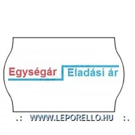 ÁRAZÓSZALAG 25*16 cakkos egységáras fehér 900/tek