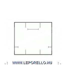 ÁRAZÓSZALAG PILLE 15x18,6 kétsoros fehér 1500db/tek
