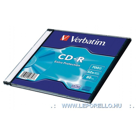 CD LEMEZ VERBATIM irható  1db CD-R 700MB 80p52* vékony DataLife