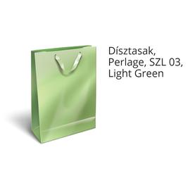 DÍSZTASAK Lizzy Perlage M szalagos egyszínű metál 18*23*9 cm