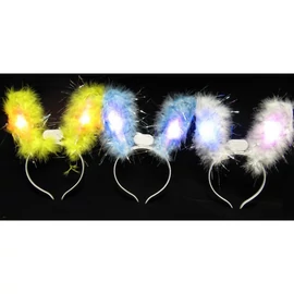 FARSANGI FEJDÍSZ villogós nyuszifül