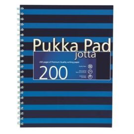 FÜZET spirál A4+ PUKKA PAD Navy Jotta # 200old. karton (kék, PUPJ6675K)