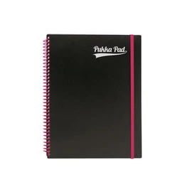 FÜZET spirál A4+ PUKKA PAD Neon notepad = PP 100l gumis