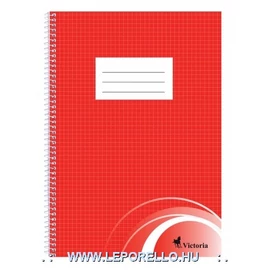 FÜZET spirál A4 VICTORIA  70lap kockás