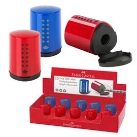 HEGYEZŐ tartályos 1-es FABER CASTELL GRIP 2001 mini ezüst,kék,piros183700