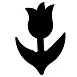 KREATÍV LYUKASZTÓ 16mm karos dekorgumihoz is CRE ART (tulipán1, TLYFO261)