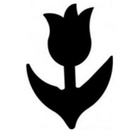 KREATÍV LYUKASZTÓ 16mm karos dekorgumihoz is CRE ART (tulipán1, TLYFO261)