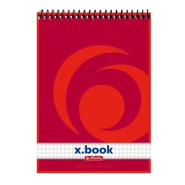 NOTESZ spirál A5 HERLITZ 50lap x.book =/# (kockás, 00110536)