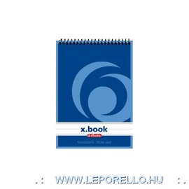NOTESZ spirál A6 HERLITZ 50lap x.book  =,# (vonalas, 110619)