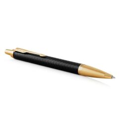 Parker IM Royal Premium Golyóstoll fekete cizellált arany klipsz 1931667 + tolltok