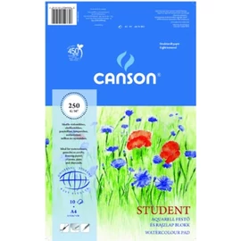 RAJZLAPTÖMB AQUARELL A4 Canson 10iv/tömb Pipacsok 250gr 21*29.7cm