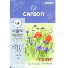 RAJZLAPTÖMB AQUARELL A5 Canson 10iv/tömb Pipacsok 250gr